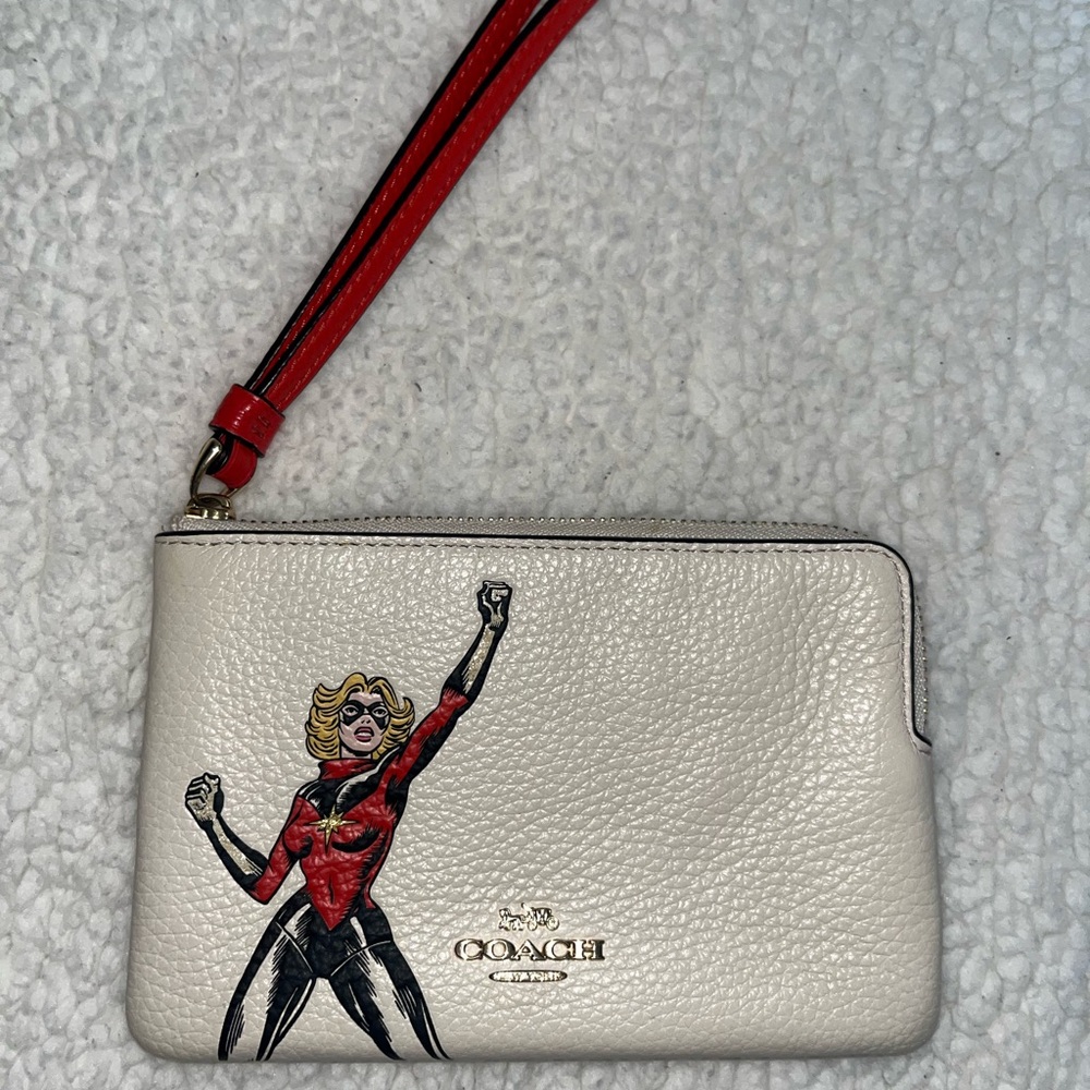 Coach X Marvel Captain Marvel Wristlet